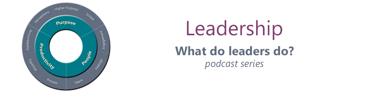 Leadership podcasts website banner